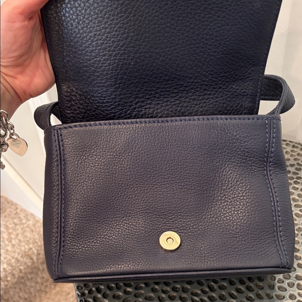 Vintage Coach Sonoma Navy Flap Crossbody Bag 4929 - Picture 6 of 9